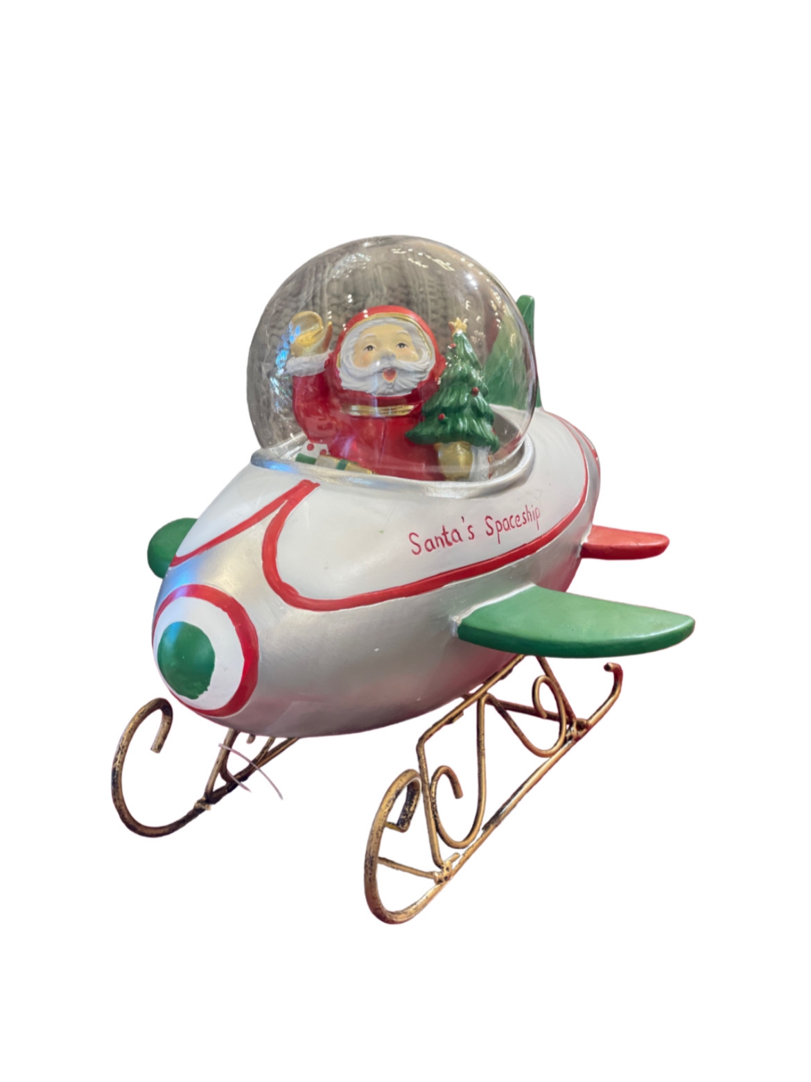Babbo Natale astronauta in resina - H.20x27 cm - EDG